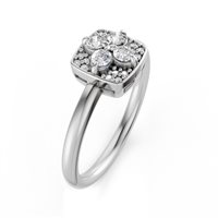 Ringe Golay Dame in Weißgold Diamante 0.21 Ct AMPF101D174PB - AMPF101D174PB